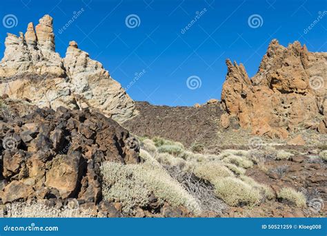 Lava Stream E Rochas No El Teide Do Parque Nacional Imagem De Stock Imagem De Magma Montanha