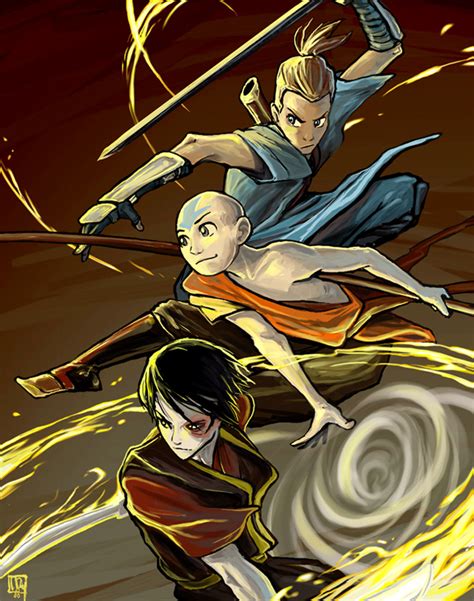 Sokka Aang And Zuko Avatar The Last Airbender Fan Art 36671175