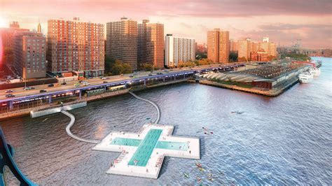 Dan Daily Architecture News A Floating Plus Shaped Swimming Pool In