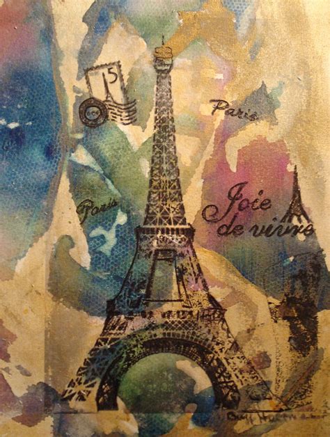 Eiffel Tower Mixed Media By Buff Holtman Fine Art America