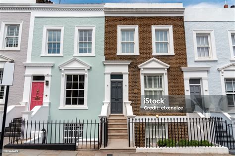 Colored Row Houses Stock Photo Download Image Now House Uk Row