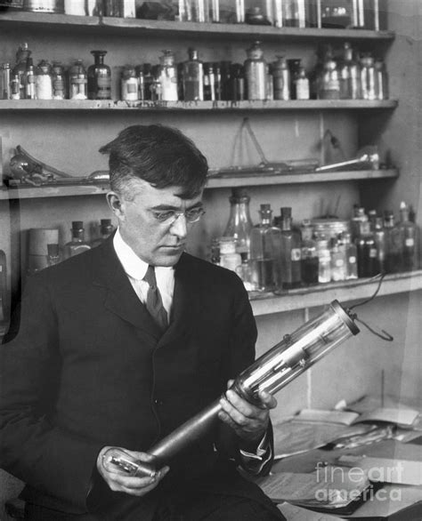 Irving Langmuir With A Radio Tube By Bettmann