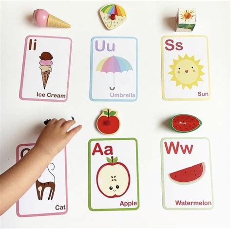 Abc Learning Cards For Toddlers Montessori Learning T Abc