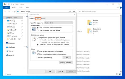 Reset File Explorer Windows 10 Reset File Explorer To Default View