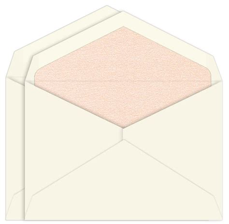 Nude Metallic Double Lined Ecru Envelopes LCI Paper