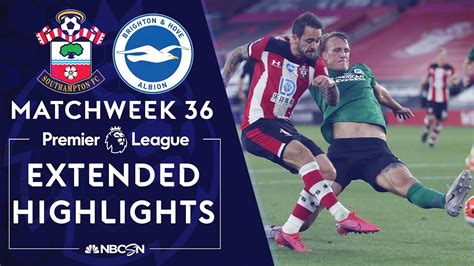 Southampton V Brighton Premier League Highlights 7162020 Nbc