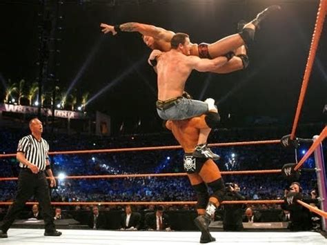 Wrestlemania Randy Orton Vs John Cena Vs Triple H Highlights Hd Youtube