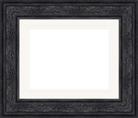 Black Ornate Verona Frame With White Mount Sheldon Galleries