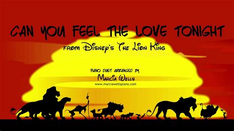 Can You Feel The Love Tonight The Lion King Elton John Piano Duet By