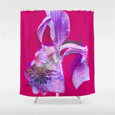 Vintage Iris Shower Curtain By Mary Berg Society6 Designer Shower