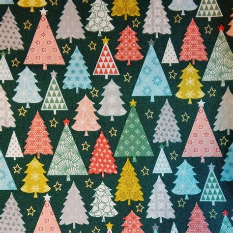 Christmas Merry Fabric Fat Quarters Cut Meters 100 Cotton Etsy