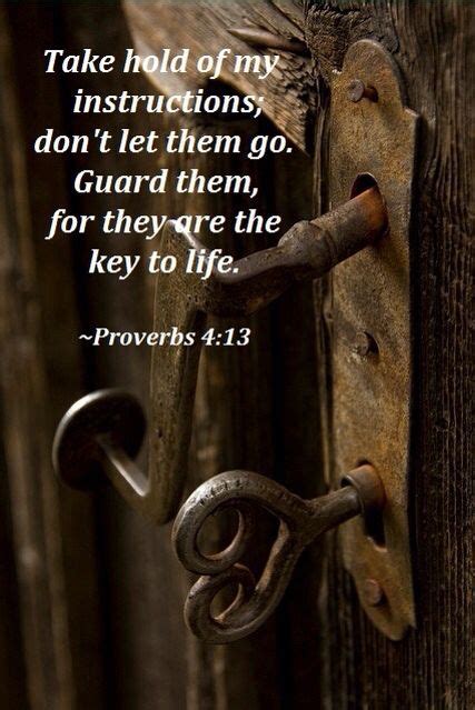Proverbs 413 Old Keys Door Handles Faith
