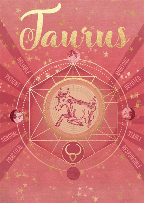 Taurus ~ Patient Sensual And Reliable Wine Birthday Greeting