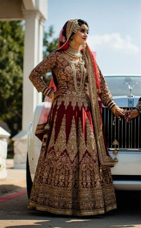 Maroon Indian Bridal Outfit Lehenga Small Size Only Wore Once