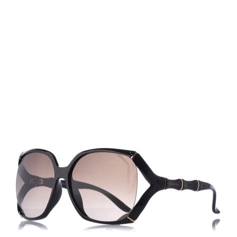 Gucci Bamboo Effect Sunglasses Gg 3508s Black 458092 Fashionphile