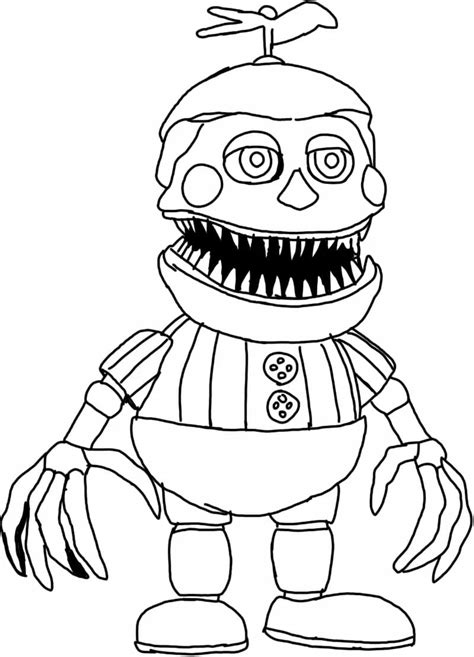 Fnaf 4 Characters Coloring Pages