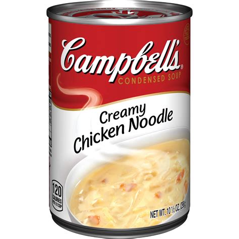 It's loaded with chicken & herbs. Campbell's Condensed Creamy Chicken Noodle Soup 10.5 oz | Creamy chicken, Noodle soup, Chicken ...