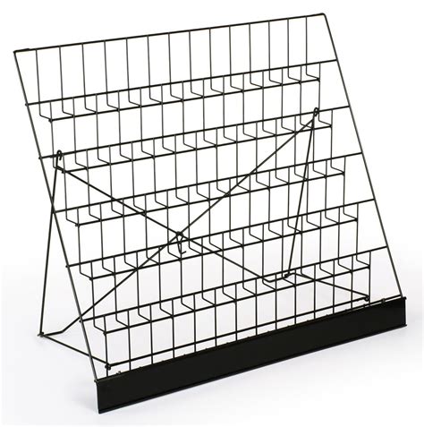 6 Tiered 29 Wire Display Rack For Tabletops 25 Open Shelves With