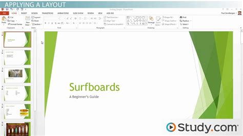 Formatting Your Powerpoint Presentation Using Slide