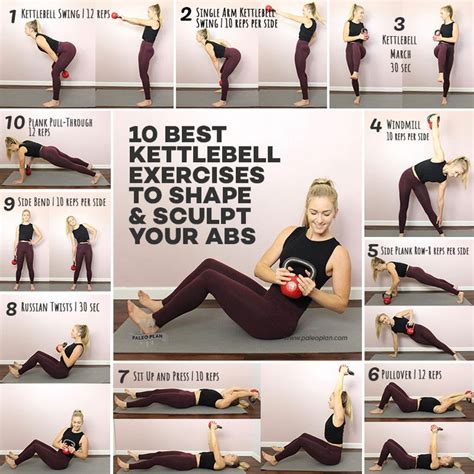 A Collage Of Photos Showing How To Do Kettlebell Exercises For Legs And