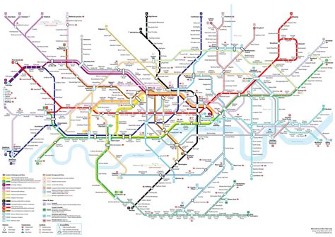 Detailed London Underground Tube Map Giant Poster A5 A4 A3 A2 A1 A0