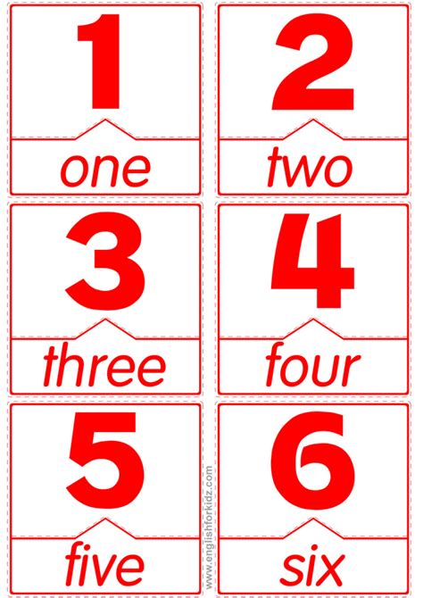 Free number flashcards for kindergarten & preschool! Number Flash Cards Printable 1 20 | Printable Card Free