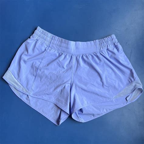 Lavender Purple Lululemon Workout Shorts Size 10 Depop