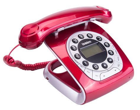 Uniden Modro 15 Red Retro Style Corded Phone Modro 15