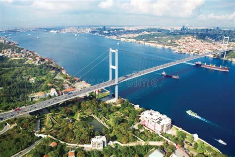 Istanbul Bosphorus Strait View Of The Asian Part Of The City And A
