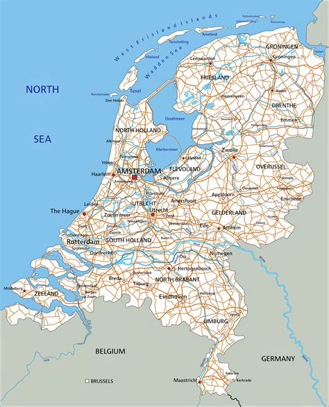 Karten Von Niederlande Karten Von Niederlande Zum Herunterladen Und