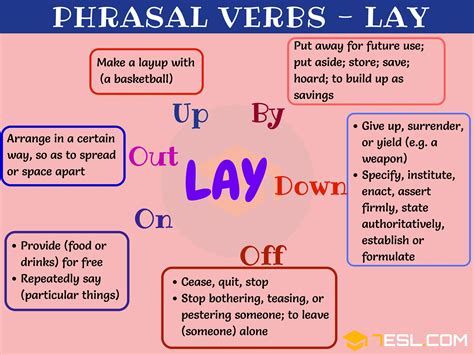 10 Phrasal Verbs With Lay A Step By Step Guide • 7esl English
