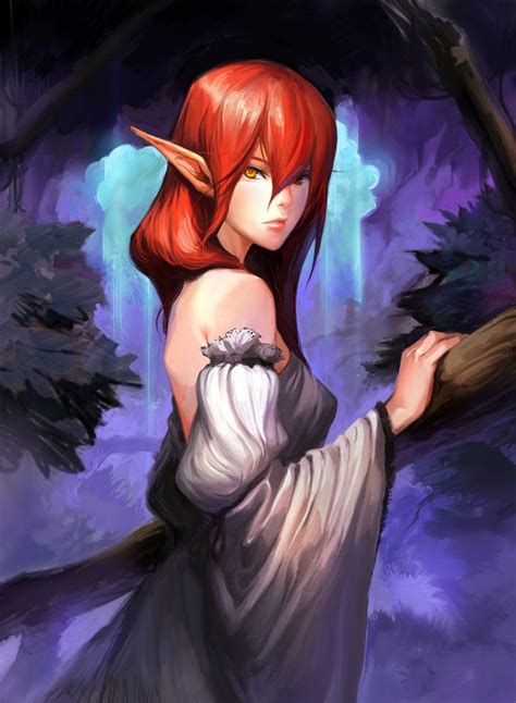 Elven Woman Blood Elf Fantasy Character Design Character Inspiration