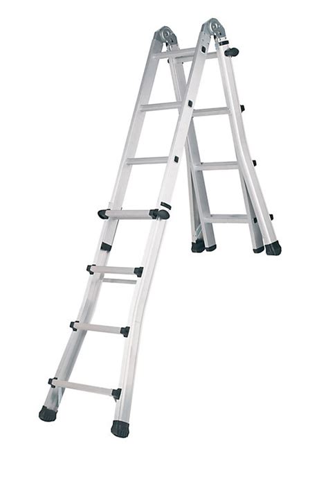 Abru Telescopic 2 Way 14 Tread Combination Ladder Diy At Bandq