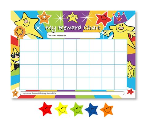 Star Reward Chart And Stickers Superstickers