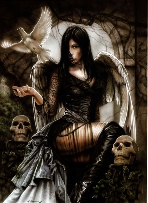 Pin On ♰Ángeles Góticos Fantasía Fantasy Gothic Angels