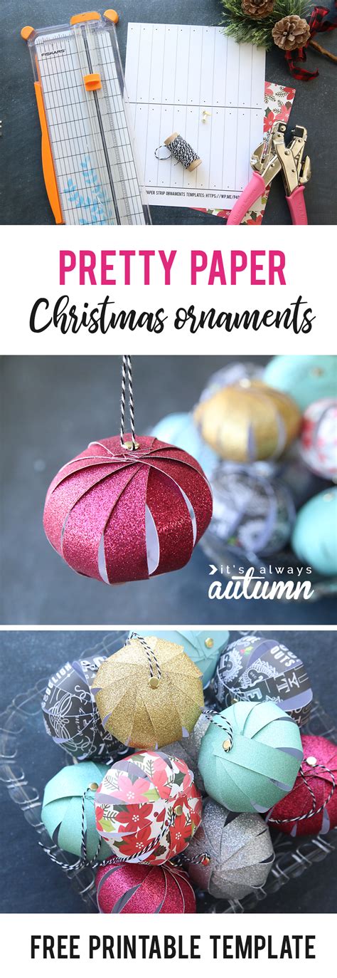 There are many brands like hallmark and magnolia that offer a beautiful range of ornaments. Easy paper strip Christmas ornaments kids can make! - It's ...