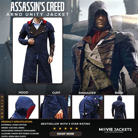 Get Stylish Assassins Creed Unity Coat For Sale On Mjackets