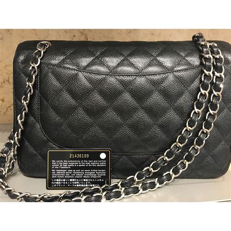 Chanel Timeless Black Leather Ref60757 Joli Closet