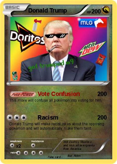 Maybe you would like to learn more about one of these? Pokémon Donald Trump 1009 1009 - Vote Confusion - My Pokemon Card
