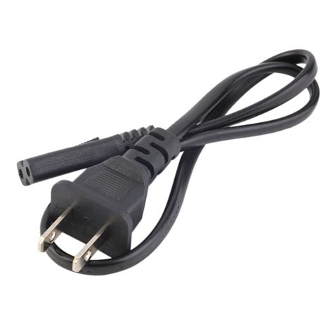 New Ac Power Supply Adapter Cord Cable Connectors 2 Pin 2 Prong 50cm Us