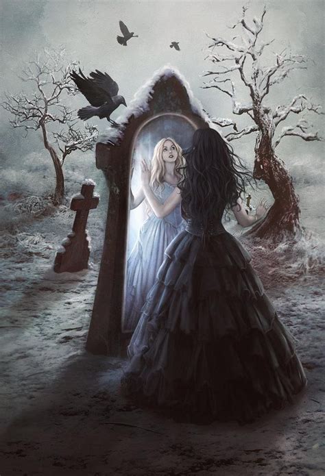 Amazing Mirror Reflection Photoshop Manipulations Dark Fantasy Art Gothic Fantasy Art