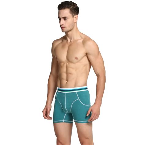 Sexy Long Mens Underwear Boxer Shorts Cotton Body Sculpting Mens Boxer Shorts Long Thermal