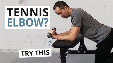 You can take painkillers to ease pain. How to Treat Tennis Elbow with 3 Effective Exercises - YouTube