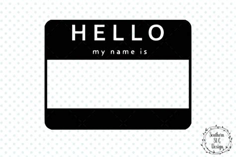Hello My Name Is Clipart Black And White