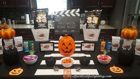 Halloween Movie Night Popcorn Bar Halloween Movie Night Popcorn Bar