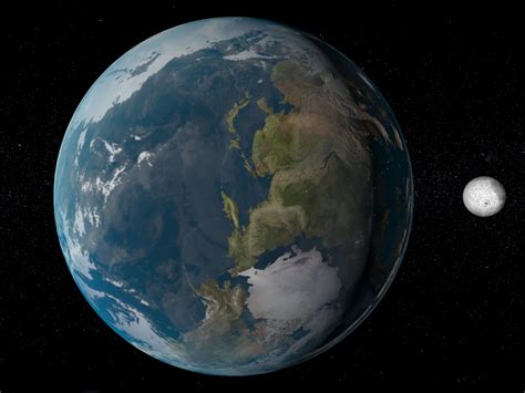 Earth And Moon 3d Model Animated Cgtrader