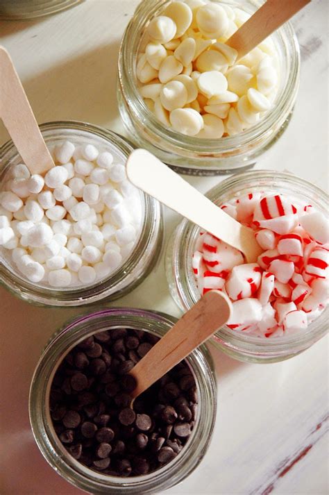 Peppermint and peanut butter powder. Pen + Paper Flowers: STYLING | Hot Chocolate Bar