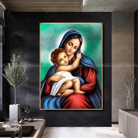Tranh Mẹ Maria Và Chúa Giêsu Kitô Bhcg004