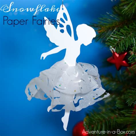 Cut out template and trace onto colored paper. Snowflake Paper Fairies with a Printable Template ...