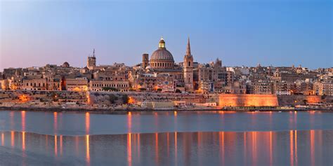 Panorama Of Valletta Skyline Malta Anshar Images